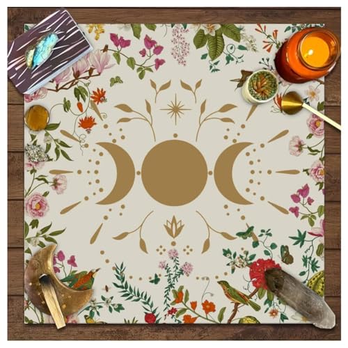 Syzplnwy Vintage-Tarot-Tischdecke, 75 x 75 cm, Astrologie-Wahrsagetuch mit nordischem Design, für Tarot-Lesen, Altar-Dekoration und Kartenspiele Syzplnwy Vintage-Tarot-Tischdecke, 75 x 75 cm, Astrologie-Wahrsagetuch mit nordischem Design, für Tarot-Lesen, Altar-Dekoration und Kartenspiele von Syzplnwy