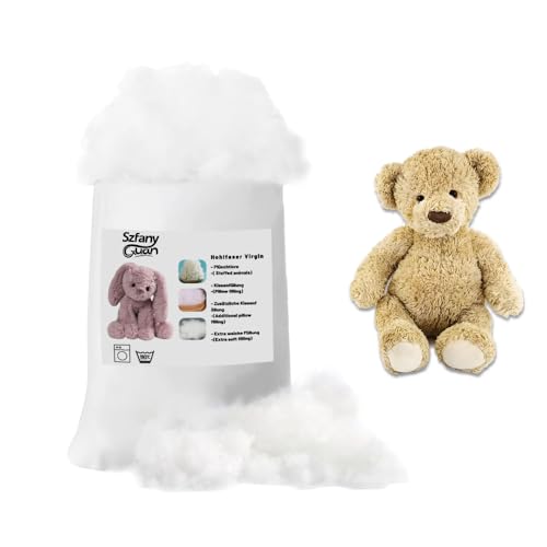 Szfanyangxuan 1kg Füllwatte - Hochsaugfähige Polyester-Watte für Kissen & DIY (Oeko-Tex® Zertifiziert) - Waschbar bis 95°C, allergikerfreundlich von Szfanyangxuan
