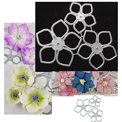 3 Stück Blumen Blütenblatt Metall Stanzformen, Frühling Blume Blatt Schmetterling Stanzformen Schablonen DIY Scrapbooking Dekorative Prägepapier Scrapbooking Kartenherstellung von Sznilindm