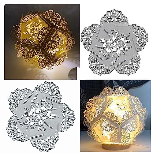 3D-Papierkugel-Laterne, leuchtende Metall-Stanzformen, Frohe Weihnachten, Schneeflocke, Geschenk, Stanzschablonen für DIY, Scrapbooking, Album, dekorative Prägepapier-Stanzformen, Kartenherstellung von Sznilindm