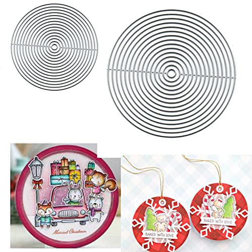 Metall-Stanzformen, Motiv: Frohe Christams, runde Bordüre, Stanzschablonen, Schablonen, DIY, Scrapbooking, dekorative Prägung, Papier, Scrapbooking, Kartenherstellung Metall-Stanzformen, Motiv: Frohe Christams, runde Bordüre, Stanzschablonen, Schablonen, DIY, Scrapbooking, dekorative Prägung, Papier, Scrapbooking, Kartenherstellung von Sznilindm