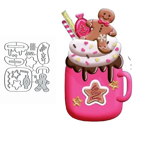Sznilindm Metall-Stanzformen, Lebkuchenmann, Motiv: Frohe Weihnachten, Sterne, Schneeflocke, Schablonen, DIY, Scrapbooking, dekoratives Prägepapier, Scrapbooking, Kartenherstellung Sznilindm Metall-Stanzformen, Lebkuchenmann, Motiv: Frohe Weihnachten, Sterne, Schneeflocke, Schablonen, DIY, Scrapbooking, dekoratives Prägepapier, Scrapbooking, Kartenherstellung von Sznilindm