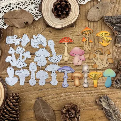 Metall-Stanzformen, Motiv: Herbstpilze, Geburtstagsschleife, Geschenk-Box, Stanzschablonen, DIY, Scrapbooking, dekoratives Prägepapier, Scrapbooking, Kartenherstellung Metall-Stanzformen, Motiv: Herbstpilze, Geburtstagsschleife, Geschenk-Box, Stanzschablonen, DIY, Scrapbooking, dekoratives Prägepapier, Scrapbooking, Kartenherstellung von Sznilindm