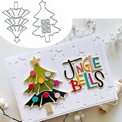 Metall-Stanzformen für Weihnachtsbaum, Sterne, Schneeflocke, Stanzschablonen für DIY, Prägung, Foto, dekorative Papierschablonen, Scrapbooking, Kartenherstellung Metall-Stanzformen für Weihnachtsbaum, Sterne, Schneeflocke, Stanzschablonen für DIY, Prägung, Foto, dekorative Papierschablonen, Scrapbooking, Kartenherstellung von Sznilindm