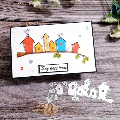 Metall-Stanzformen mit Vogelhaus auf einem Ast, für Kartenherstellung, Valentinstag, Blume, Liebe, Herz, Karten, Stanzformen, Schablonen, DIY, Scrapbooking, Album, dekorative Prägepapier, Karten Metall-Stanzformen mit Vogelhaus auf einem Ast, für Kartenherstellung, Valentinstag, Blume, Liebe, Herz, Karten, Stanzformen, Schablonen, DIY, Scrapbooking, Album, dekorative Prägepapier, Karten von Sznilindm