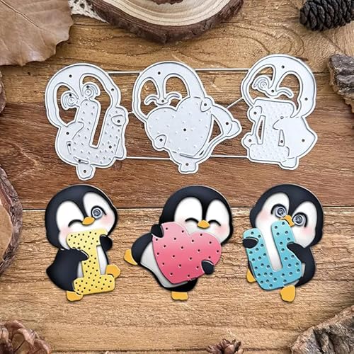 Schöne Metall-Stanzformen zum Valentinstag, "I Love Penguins", für Kartenherstellung, Blume, Liebe, Herz, Karten, Stanzschablonen, DIY, Scrapbooking, Album, dekoratives Prägepapier, Karten, Prägung Schöne Metall-Stanzformen zum Valentinstag, "I Love Penguins", für Kartenherstellung, Blume, Liebe, Herz, Karten, Stanzschablonen, DIY, Scrapbooking, Album, dekoratives Prägepapier, Karten, Prägung von Sznilindm