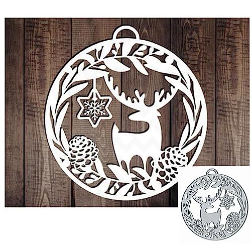 Metall-Stanzformen mit weihnachtlichem Hirsch, Elch, Schneeflocke, Stanzschablonen für Bastelarbeiten, Scrapbooking, Alben, dekorative Prägepapier-Stanzformen, Kartenherstellung Metall-Stanzformen mit weihnachtlichem Hirsch, Elch, Schneeflocke, Stanzschablonen für Bastelarbeiten, Scrapbooking, Alben, dekorative Prägepapier-Stanzformen, Kartenherstellung von Sznilindm