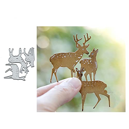 Sznilindm Scrapbooking-Stanzformen, Metall-Stanzformen, Weihnachts-Hirsch, Schneeflocken-Stanzschablonen, DIY-Kartenherstellung Sznilindm Scrapbooking-Stanzformen, Metall-Stanzformen, Weihnachts-Hirsch, Schneeflocken-Stanzschablonen, DIY-Kartenherstellung von Sznilindm