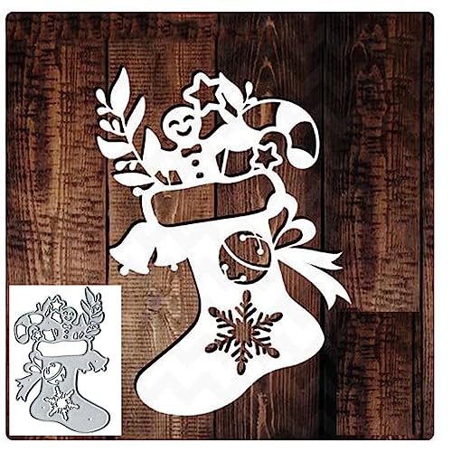 Weihnachts-Schneemann-Metall-Stanzformen, Motiv: Frohe Christams, Blätter, Schneeflocke, Stanzschablonen für DIY, Scrapbooking, Album, dekorative Prägepapier-Stanzformen, Kartenherstellung Weihnachts-Schneemann-Metall-Stanzformen, Motiv: Frohe Christams, Blätter, Schneeflocke, Stanzschablonen für DIY, Scrapbooking, Album, dekorative Prägepapier-Stanzformen, Kartenherstellung von Sznilindm