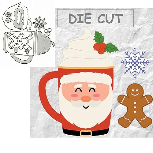 Weihnachts- und Lebkuchenmann-Metall-Stanzformen, Merry Christams Snata, Schneeflocke, Stanzschablonen, DIY, Scrapbooking, dekoratives Prägepapier, Scrapbooking, Kartenherstellung Weihnachts- und Lebkuchenmann-Metall-Stanzformen, Merry Christams Snata, Schneeflocke, Stanzschablonen, DIY, Scrapbooking, dekoratives Prägepapier, Scrapbooking, Kartenherstellung von Sznilindm