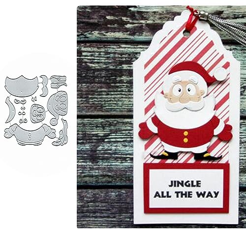 Weihnachtsblatt-Stanzformen aus Metall, Motiv: Snata, Elch, für Kartenherstellung, Frohe Weihnachten, Kiefer, Stanzschablonen, DIY, Scrapbooking, Album, dekoratives Prägepapier, Karten, Prägung, Weihnachtsblatt-Stanzformen aus Metall, Motiv: Snata, Elch, für Kartenherstellung, Frohe Weihnachten, Kiefer, Stanzschablonen, DIY, Scrapbooking, Album, dekoratives Prägepapier, Karten, Prägung, von Sznilindm