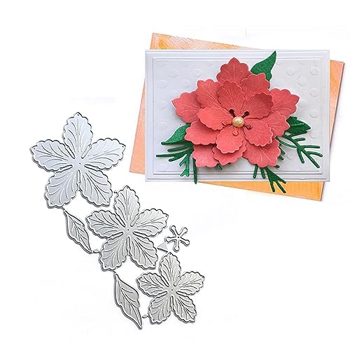 Sznilindm Weihnachtsstern-Metall-Stanzformen für Kartenherstellung, Weihnachtsblumenblätter, Stanzformen, DIY, Scrapbooking, Album, dekorative Prägepapierkarte Sznilindm Weihnachtsstern-Metall-Stanzformen für Kartenherstellung, Weihnachtsblumenblätter, Stanzformen, DIY, Scrapbooking, Album, dekorative Prägepapierkarte von Sznilindm