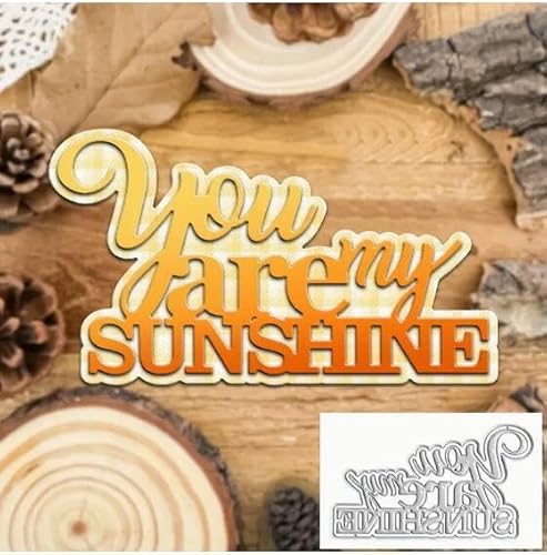You are Sunshine Metall-Stanzformen, aufwendige geschichtete Wörter, Hochzeitskarten, Stanzschablonen, DIY, Scrapbooking, dekoratives Prägepapier, Scrapbooking, Kartenherstellung You are Sunshine Metall-Stanzformen, aufwendige geschichtete Wörter, Hochzeitskarten, Stanzschablonen, DIY, Scrapbooking, dekoratives Prägepapier, Scrapbooking, Kartenherstellung von Sznilindm