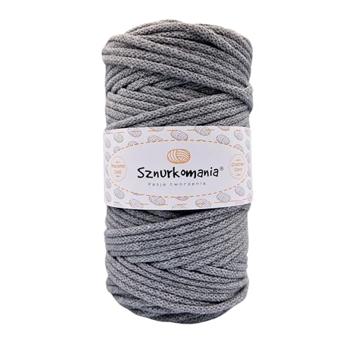 Baumwollkordel 5mm 100m, 46 Farben, Weiß Farbe, Makramee Garn, Baumwollgarn, geflochtene Baumwollkordel 5mm mit Kern, Makramee Kordel, Häkelkordel, Makramee Seil, Kordel 5mm Baumwollkordel 5mm 100m, 46 Farben, Weiß Farbe, Makramee Garn, Baumwollgarn, geflochtene Baumwollkordel 5mm mit Kern, Makramee Kordel, Häkelkordel, Makramee Seil, Kordel 5mm von Sznurkomania