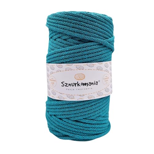 Baumwollkordel 5mm 100m, 46 Farben, Weiß Farbe, Makramee Garn, Baumwollgarn, geflochtene Baumwollkordel 5mm mit Kern, Makramee Kordel, Häkelkordel, Makramee Seil, Kordel 5mm Baumwollkordel 5mm 100m, 46 Farben, Weiß Farbe, Makramee Garn, Baumwollgarn, geflochtene Baumwollkordel 5mm mit Kern, Makramee Kordel, Häkelkordel, Makramee Seil, Kordel 5mm von Sznurkomania