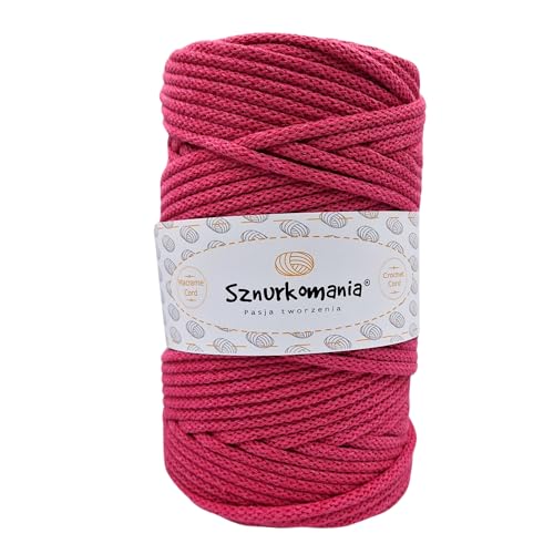 Baumwollkordel 5mm 100m, 46 Farben, Weiß Farbe, Makramee Garn, Baumwollgarn, geflochtene Baumwollkordel 5mm mit Kern, Makramee Kordel, Häkelkordel, Makramee Seil, Kordel 5mm Baumwollkordel 5mm 100m, 46 Farben, Weiß Farbe, Makramee Garn, Baumwollgarn, geflochtene Baumwollkordel 5mm mit Kern, Makramee Kordel, Häkelkordel, Makramee Seil, Kordel 5mm von Sznurkomania