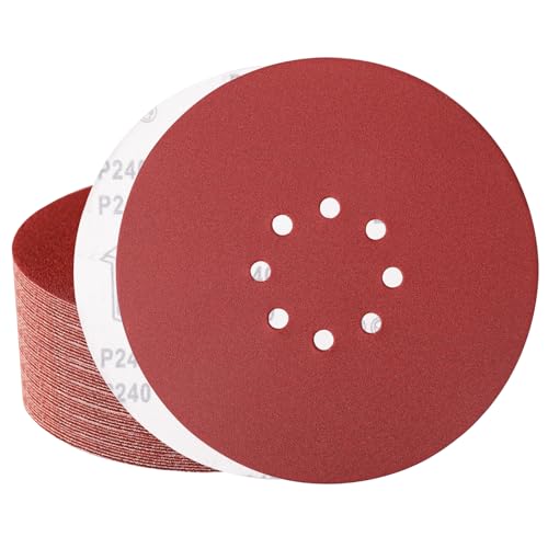 Sztaoip 50 Stück Schleifpapier 225mm Klett 8 Loch – Körnungen 240 – Schleifscheiben Schleifblätter 225mm für Trockenbauschleifer Deckenschleifer Schleifgiraffe Sztaoip 50 Stück Schleifpapier 225mm Klett 8 Loch – Körnungen 240 – Schleifscheiben Schleifblätter 225mm für Trockenbauschleifer Deckenschleifer Schleifgiraffe von Sztaoip
