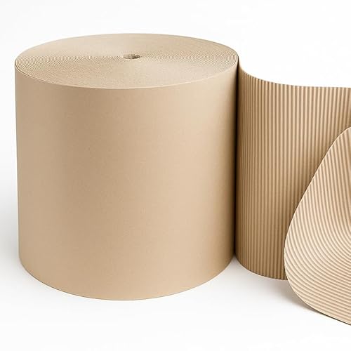Wellpappe Rollenwellpappe Breite 50 cm Polstermaterial B-Welle 145g/m² Papprolle Polsterpappe Wellpappenrolle Rolle für Versand & Lagerung 50cm x 90m Wellpappe Rollenwellpappe Breite 50 cm Polstermaterial B-Welle 145g/m² Papprolle Polsterpappe Wellpappenrolle Rolle für Versand & Lagerung 50cm x 90m von T-PACK shop