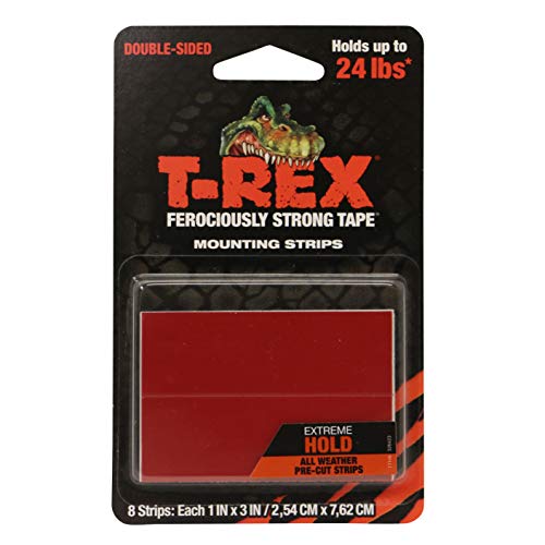 T-Rex Hochleistungs-Klebeband, extreme Haftung, doppelseitig, hält bis zu 10,9 kg, 8 Streifen, jeder Streifen, jeweils 2,54 x 7,62 cm, Schwarz T-Rex Hochleistungs-Klebeband, extreme Haftung, doppelseitig, hält bis zu 10,9 kg, 8 Streifen, jeder Streifen, jeweils 2,54 x 7,62 cm, Schwarz von T-Rex