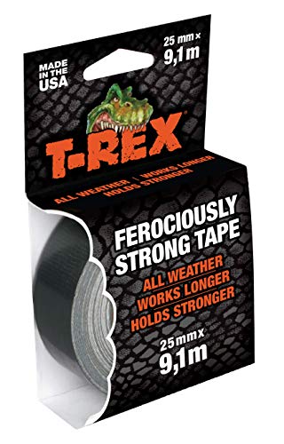 T-Rex Tape 821-25 Gewebeband – Extrem starkes Panzertape – Wasserdichtes Reparaturband für innen & außen – Klebeband zum Reparieren & Befestigen – 25mm x 9,10m T-Rex Tape 821-25 Gewebeband – Extrem starkes Panzertape – Wasserdichtes Reparaturband für innen & außen – Klebeband zum Reparieren & Befestigen – 25mm x 9,10m von T-Rex