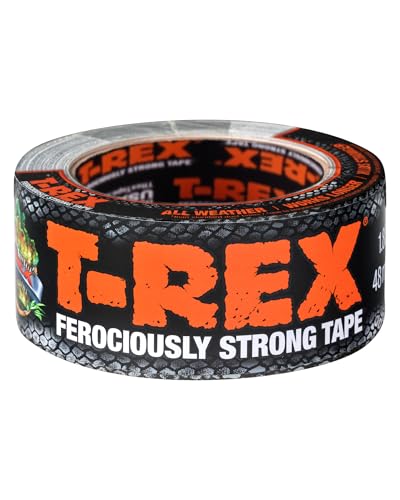 T-Rex Tape 821-47 Gewebeband – Extrem starkes Panzertape – Wasserdichtes Reparaturband für innen & außen – Klebeband zum Reparieren & Befestigen – 48mm x 10,90m, Grau von T-Rex