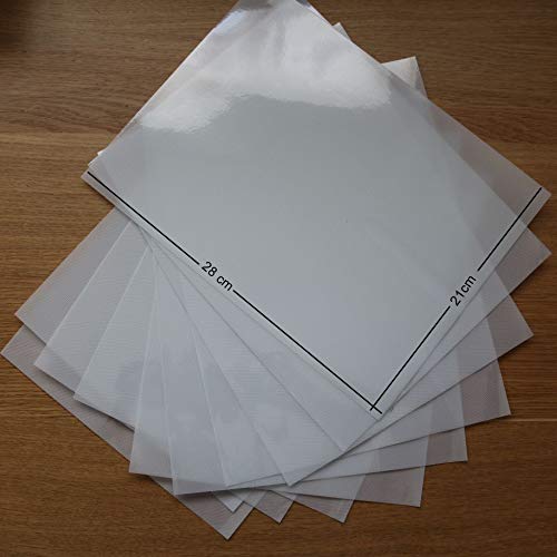 T S S 10 x Bögen (210 mm x 280 mm) Acryl-Strass-Transferpapier/Folie für glitzernde Motive, geeignet für mehrere Anwendungen, Mylar-Papier. von T S S