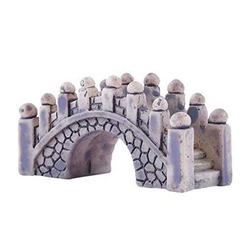 Puppenstube Gartenmöbel - Mini Bogenbrücke Brücke Puppenstubenmöbel Modell , B von T TOOYFUL