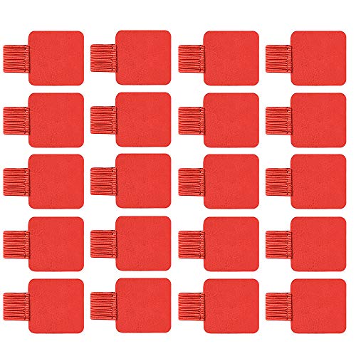 20 Stücke Stifthalter, Stiftschlaufe, Pen-Loop, Pen-Holder selbstklebend für Notizbuch, Kalender, Klemmbrett, schwarz, transparentes Klebepad von T&F