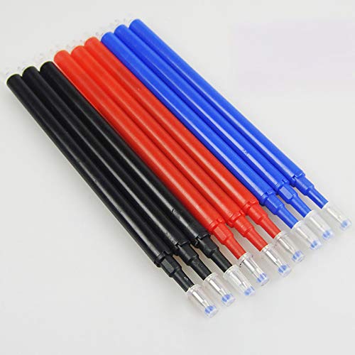 Ersatzminen Tintenroller Basic Nachfüllminen Für Radierbare Kugelschreiber, Sehr Gut Gefüllte Minen, Stift Radierbar, Strichstärke 0,7 mm [3/6/9 Stück] inkl. rot, Blau, schwarz (6 Stk: Blau+Schwarz) von tooloflife