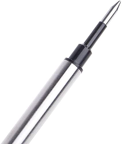 Tintenroller-Ersatzminen, kompatibel mit den meisten nachfüllbaren Kugelschreibern mit schwarzer oder blauer Tinte, 5 Stück von tooloflife