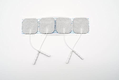 T.E.N.S. - E.M.S H5 2006 Elektroden, Carbon Plus mit Hydrogel und Anschlusskabel, 40 mm x 40 mm (4-er Pack) von T.E.N.S. - E.M.S