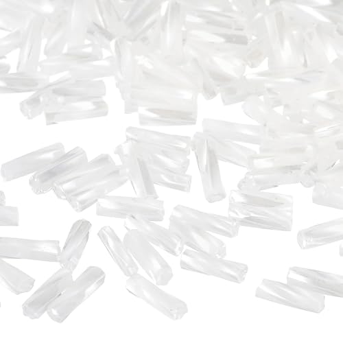 TA-VIGOR 1200 Stück geölte weiße Glasperlen 6 x 1,7 mm – Rohr-Abstandshalter für Schmuckherstellung, DIY-Halsketten, Armbänder, Ohrringe, Perlenhandwerk und Zubehör von TA-VIGOR
