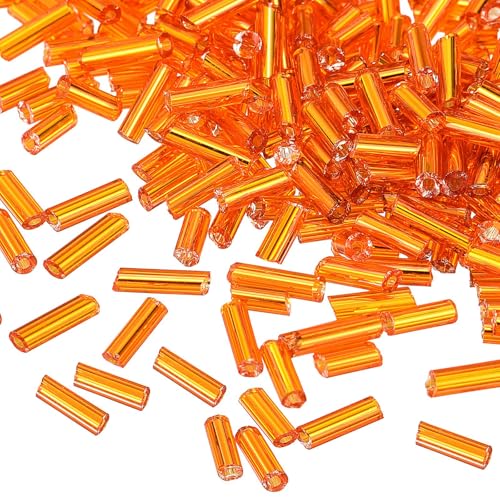 TA-VIGOR 1300 Stück orangefarbene Glasperlen 6 x 1,7 mm – Rohr-Abstandshalter für Schmuckherstellung, DIY-Halsketten, Armbänder, Ohrringe, Perlenhandwerk und Zubehör TA-VIGOR 1300 Stück orangefarbene Glasperlen 6 x 1,7 mm – Rohr-Abstandshalter für Schmuckherstellung, DIY-Halsketten, Armbänder, Ohrringe, Perlenhandwerk und Zubehör von TA-VIGOR