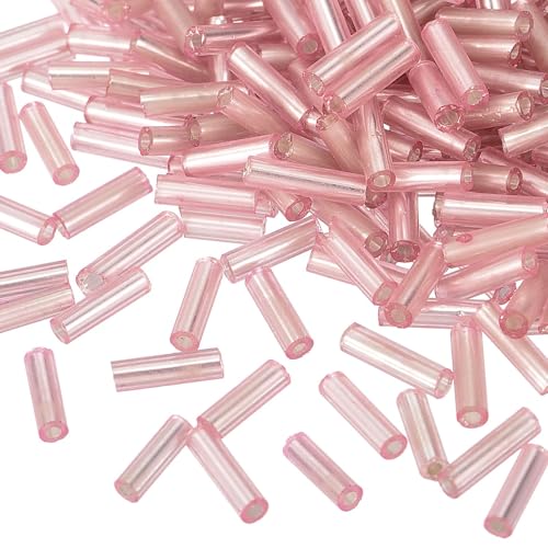TA-VIGOR 1300 Stück rosa Glasperlen 6 x 1,7 mm – Rohr-Abstandshalter für Schmuckherstellung, DIY-Halsketten, Armbänder, Ohrringe, Perlenhandwerk und Zubehör TA-VIGOR 1300 Stück rosa Glasperlen 6 x 1,7 mm – Rohr-Abstandshalter für Schmuckherstellung, DIY-Halsketten, Armbänder, Ohrringe, Perlenhandwerk und Zubehör von TA-VIGOR
