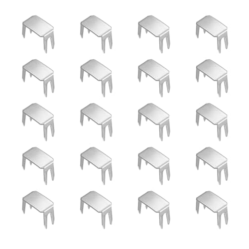 TA-VIGOR 20 Stück Metall-Reißverschluss-Stopper #10 obere und untere Stopper für Reißverschluss-Reparaturset, Ersatzreißverschlüsse, Jacken, Mäntel, Gepäck und Näharbeiten – Silberton von TA-VIGOR
