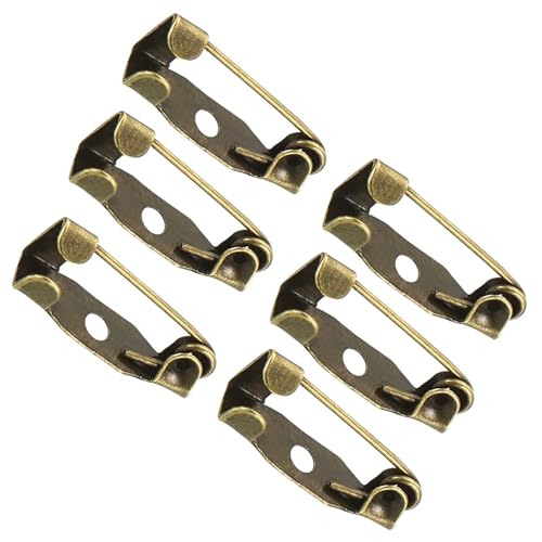 TA-VIGOR 50 Stück Sicherheitsnadeln, 15 mm, Broschen-Verschluss, Stecknadeln für Ausweise, Namenskarten, Etiketten, DIY, Handwerk, bronzefarben TA-VIGOR 50 Stück Sicherheitsnadeln, 15 mm, Broschen-Verschluss, Stecknadeln für Ausweise, Namenskarten, Etiketten, DIY, Handwerk, bronzefarben von TA-VIGOR