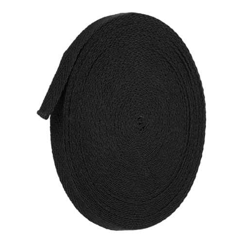 TA-VIGOR Baumwoll-Twillband, 6 mm, 9,1 m, Schrägband, Wimpelband, weiches natürliches Fischgrätenmuster, Gurtband, Rolle zum Nähen, Schneidern, Geschenkverpacken, Basteln, Schwarz TA-VIGOR Baumwoll-Twillband, 6 mm, 9,1 m, Schrägband, Wimpelband, weiches natürliches Fischgrätenmuster, Gurtband, Rolle zum Nähen, Schneidern, Geschenkverpacken, Basteln, Schwarz von TA-VIGOR