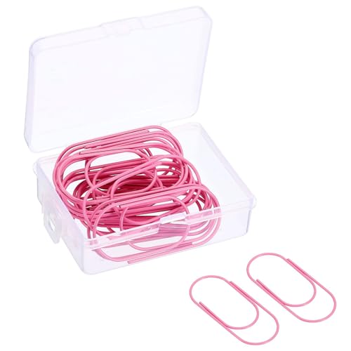 TA-VIGOR Breite Büroklammern, beschichtet, große Clips, Lesezeichen mit Box, 5,1 cm, Rosa, für die Organisation von Büro, Zuhause, 20 Stück TA-VIGOR Breite Büroklammern, beschichtet, große Clips, Lesezeichen mit Box, 5,1 cm, Rosa, für die Organisation von Büro, Zuhause, 20 Stück von TA-VIGOR