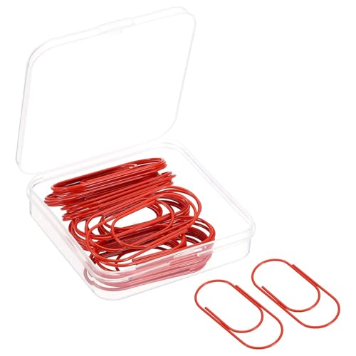 TA-VIGOR Breite Büroklammern, beschichtet, große Clips, Lesezeichen mit Box, 5,1 cm, Rot, für die Organisation von Büro, Zuhause, 30 Stück TA-VIGOR Breite Büroklammern, beschichtet, große Clips, Lesezeichen mit Box, 5,1 cm, Rot, für die Organisation von Büro, Zuhause, 30 Stück von TA-VIGOR