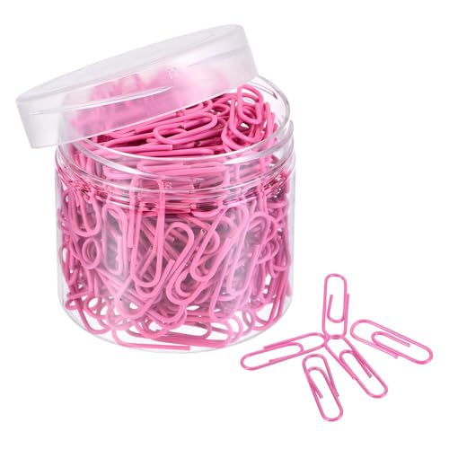 TA-VIGOR Büroklammern, klein, 2,8 cm, vinylbeschichtet, um ein Reißen zu verhindern, Seiten mit Box für die Organisation von Büro, Zuhause, Rosa, 200 Stück TA-VIGOR Büroklammern, klein, 2,8 cm, vinylbeschichtet, um ein Reißen zu verhindern, Seiten mit Box für die Organisation von Büro, Zuhause, Rosa, 200 Stück von TA-VIGOR