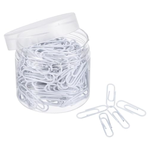 TA-VIGOR Büroklammern, klein, 2,8 cm, vinylbeschichtet, um ein Reißen zu verhindern, Seiten mit Box für die Organisation von Büro, Zuhause, Weiß, 200 Stück TA-VIGOR Büroklammern, klein, 2,8 cm, vinylbeschichtet, um ein Reißen zu verhindern, Seiten mit Box für die Organisation von Büro, Zuhause, Weiß, 200 Stück von TA-VIGOR