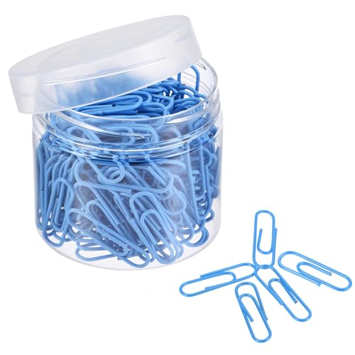TA-VIGOR Büroklammern, klein, 2,8 cm, vinylbeschichtet, um ein Reißen zu verhindern, Seiten mit Box für die Organisation von Büro und Zuhause, Blau, 200 Stück TA-VIGOR Büroklammern, klein, 2,8 cm, vinylbeschichtet, um ein Reißen zu verhindern, Seiten mit Box für die Organisation von Büro und Zuhause, Blau, 200 Stück von TA-VIGOR