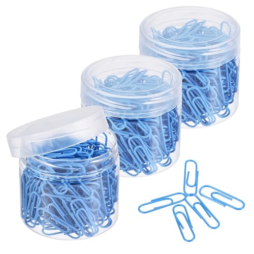 TA-VIGOR Büroklammern, klein, 2,8 cm, vinylbeschichtet, um ein Reißen zu verhindern, Seiten mit Box für die Organisation von Büro und Zuhause, Blau, 600 Stück TA-VIGOR Büroklammern, klein, 2,8 cm, vinylbeschichtet, um ein Reißen zu verhindern, Seiten mit Box für die Organisation von Büro und Zuhause, Blau, 600 Stück von TA-VIGOR