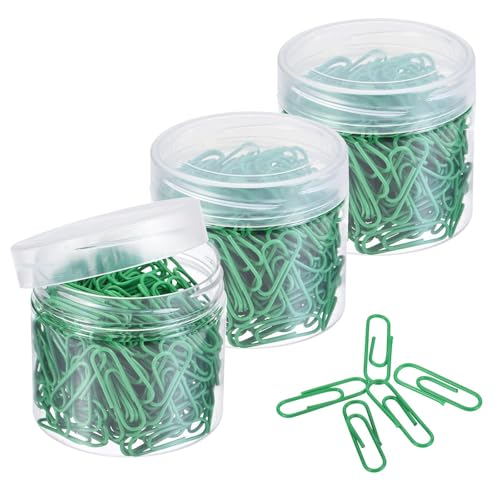 TA-VIGOR Büroklammern, klein, 2,8 cm, vinylbeschichtet, um ein Reißen zu verhindern, Seiten mit Box für die Organisation von Büro und Zuhause, Grün, 600 Stück TA-VIGOR Büroklammern, klein, 2,8 cm, vinylbeschichtet, um ein Reißen zu verhindern, Seiten mit Box für die Organisation von Büro und Zuhause, Grün, 600 Stück von TA-VIGOR
