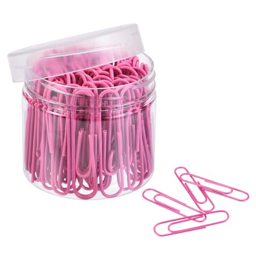 TA-VIGOR Büroklammern, mittelgroß, 5,1 cm, vinylbeschichtet, um ein Reißen zu verhindern, Seiten mit Box für die Organisation von Büro, Zuhause, Rosa, 100 Stück TA-VIGOR Büroklammern, mittelgroß, 5,1 cm, vinylbeschichtet, um ein Reißen zu verhindern, Seiten mit Box für die Organisation von Büro, Zuhause, Rosa, 100 Stück von TA-VIGOR