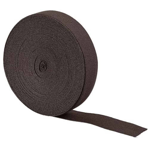 TA-VIGOR Elastische Bänder zum Nähen, 0,79 Zoll breit, 10 Yard Stretch Flache elastische Schnur, elastische Spule Kleidungsstück Band zum Nähen von Masken, Kunst und Handwerk, Schneidern, Perücken von TA-VIGOR