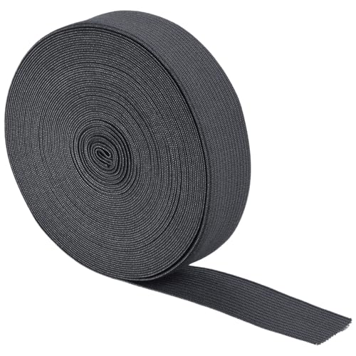 TA-VIGOR Elastische Bänder zum Nähen, 2,5 cm breit, 10 Yard Stretch Flache elastische Schnur, elastische Spule Kleidungsstück Band zum Nähen von Maske, Kunst und Handwerk, Schneidern, Perücken, Bund von TA-VIGOR