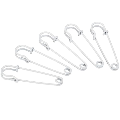 TA-VIGOR Große Sicherheitsnadeln, 50 mm stark, extra stabil, für Decken, Kleidung, Decken, Handwerk, Röcke, Matratze, Tischdecke, dicker Stoff, Leder, Weiß, 20 Stück TA-VIGOR Große Sicherheitsnadeln, 50 mm stark, extra stabil, für Decken, Kleidung, Decken, Handwerk, Röcke, Matratze, Tischdecke, dicker Stoff, Leder, Weiß, 20 Stück von TA-VIGOR