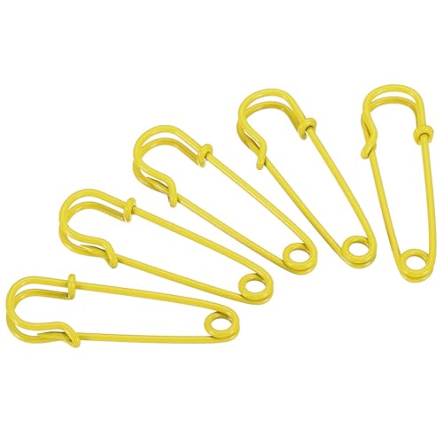 TA-VIGOR Sicherheitsnadeln, 4,9 cm, große Metall-Nähnadeln für Decken, Röcke, Basteln, Broschen, Gelb, 12 Stück TA-VIGOR Sicherheitsnadeln, 4,9 cm, große Metall-Nähnadeln für Decken, Röcke, Basteln, Broschen, Gelb, 12 Stück von TA-VIGOR