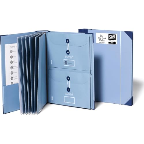 Dokumenten-Organizer, Folio-Ordner mit Taschen, wichtige Dokumente, Ordner, einfach zu bedienen, erweiterbarer Aufbewahrungsordner inkl. Umschläge, Taschen und Etiketten Dokumenten-Organizer, Folio-Ordner mit Taschen, wichtige Dokumente, Ordner, einfach zu bedienen, erweiterbarer Aufbewahrungsordner inkl. Umschläge, Taschen und Etiketten von TABLIKE